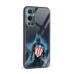 Captain America Printed Glass Back Phone Case - Image 2