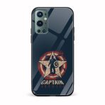 Captain America Printed Glass Back Phone Case