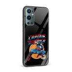 Captain America Printed Glass Back Phone Case - Image 2