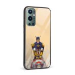 Captain America Printed Glass Back Phone Case - Image 2