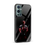 Deadpool Printed Glass Back Phone Case - Image 2