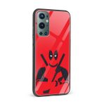 Deadpool Printed Glass Back Phone Case - Image 2