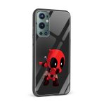 Deadpool Dab Printed Glass Back Phone Case - Image 2