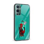 Deadpool Printed Glass Back Phone Case - Image 2