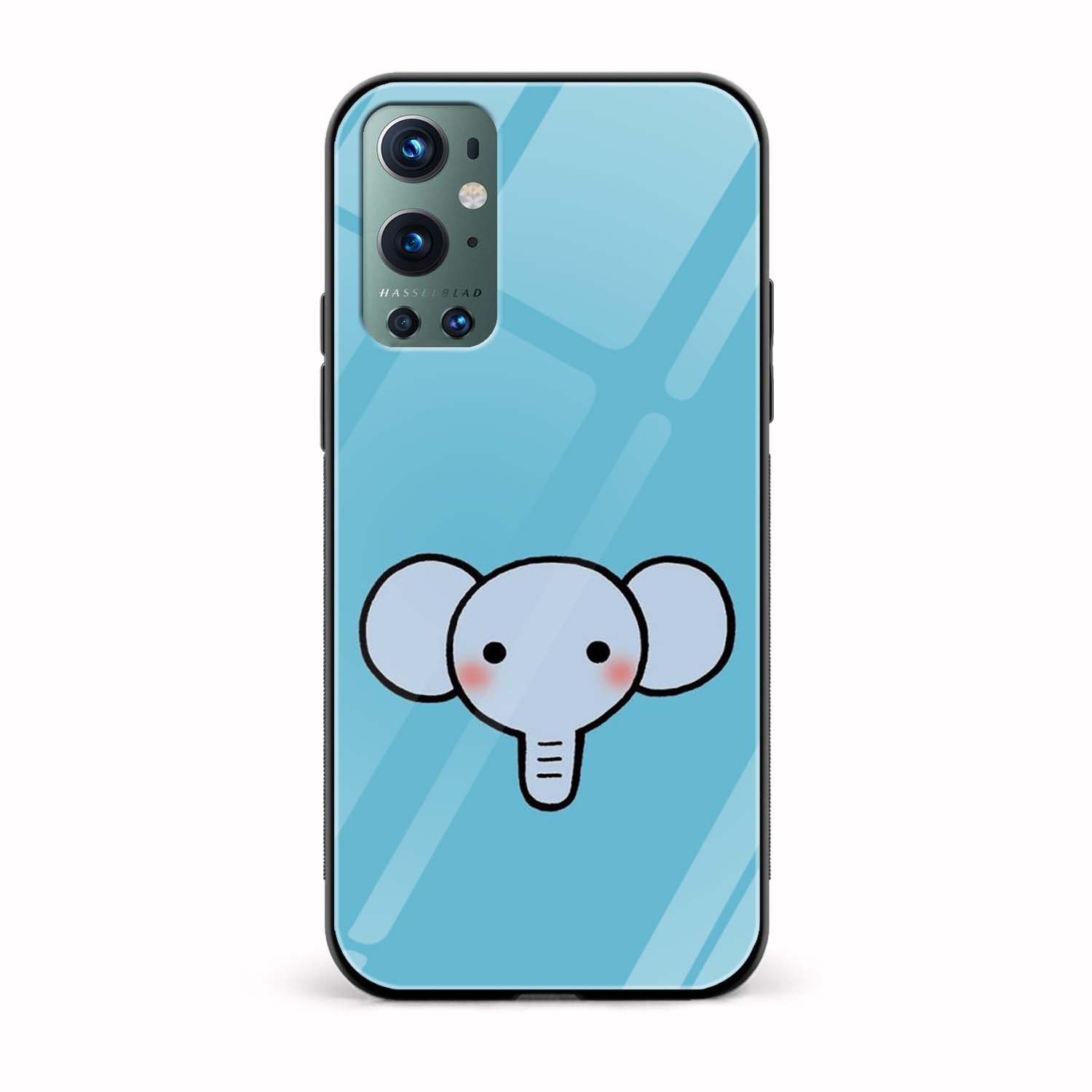 Minimal - Elephant Printed Glass Back Phone Case Minimal - Elephant Printed Glass Back Phone Case - Image 1