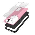 Minimal - Cute Bear Printed Glass Back Phone Case - Image 3