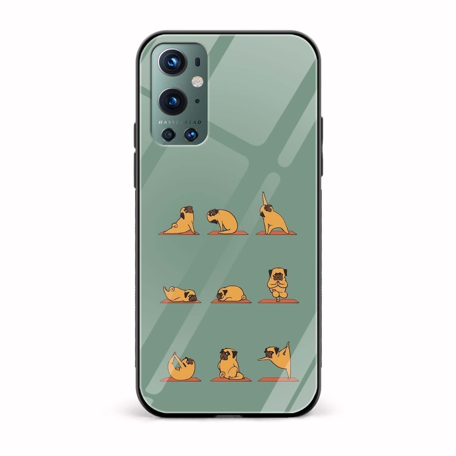 Minimal - Pug Printed Glass Back Phone Case Minimal - Pug Printed Glass Back Phone Case - Image 1