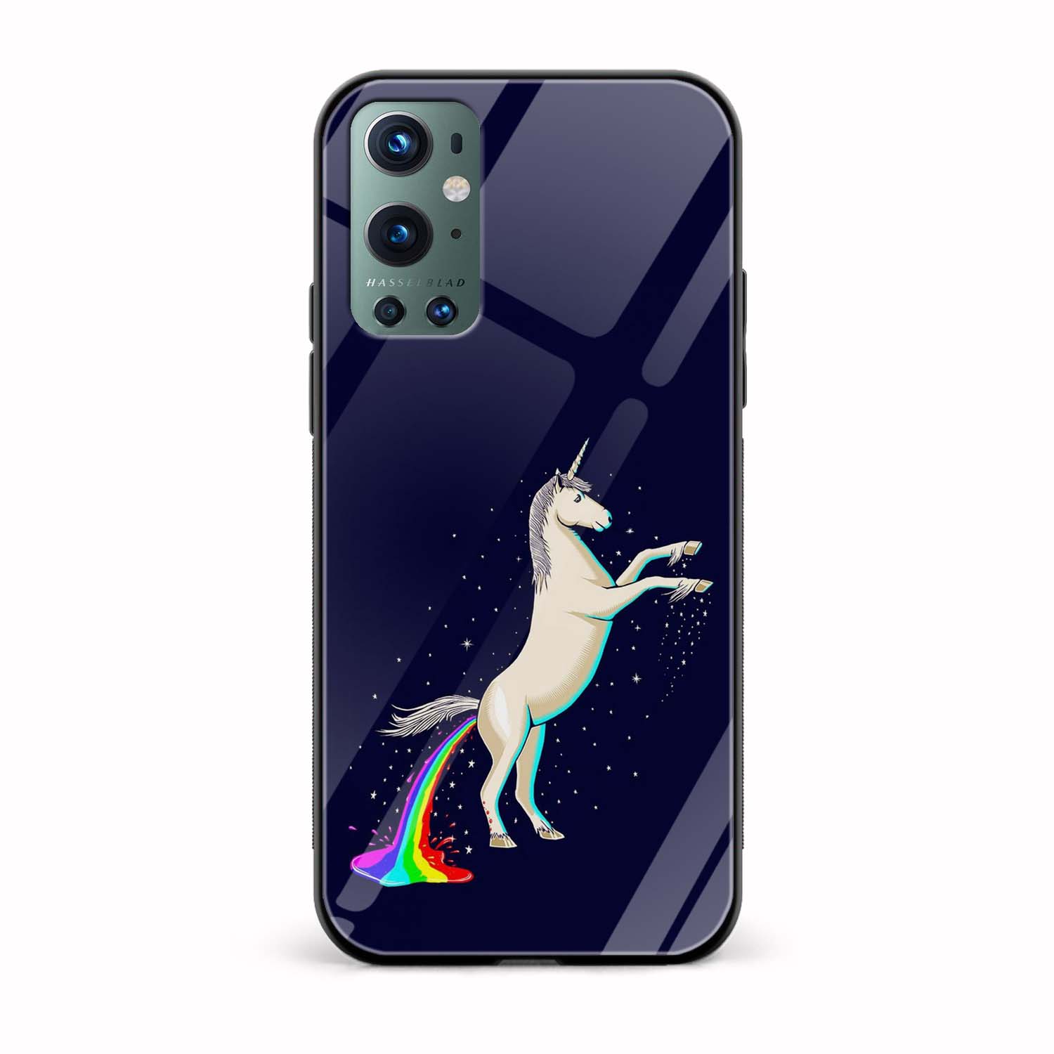 Minimal - Unicorn Printed Glass Back Phone Case Minimal - Unicorn Printed Glass Back Phone Case - Image 1