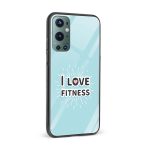 I Love Fitness Printed Glass Back Phone Case - Image 2