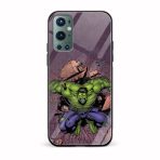Hulk Printed Glass Back Phone Case