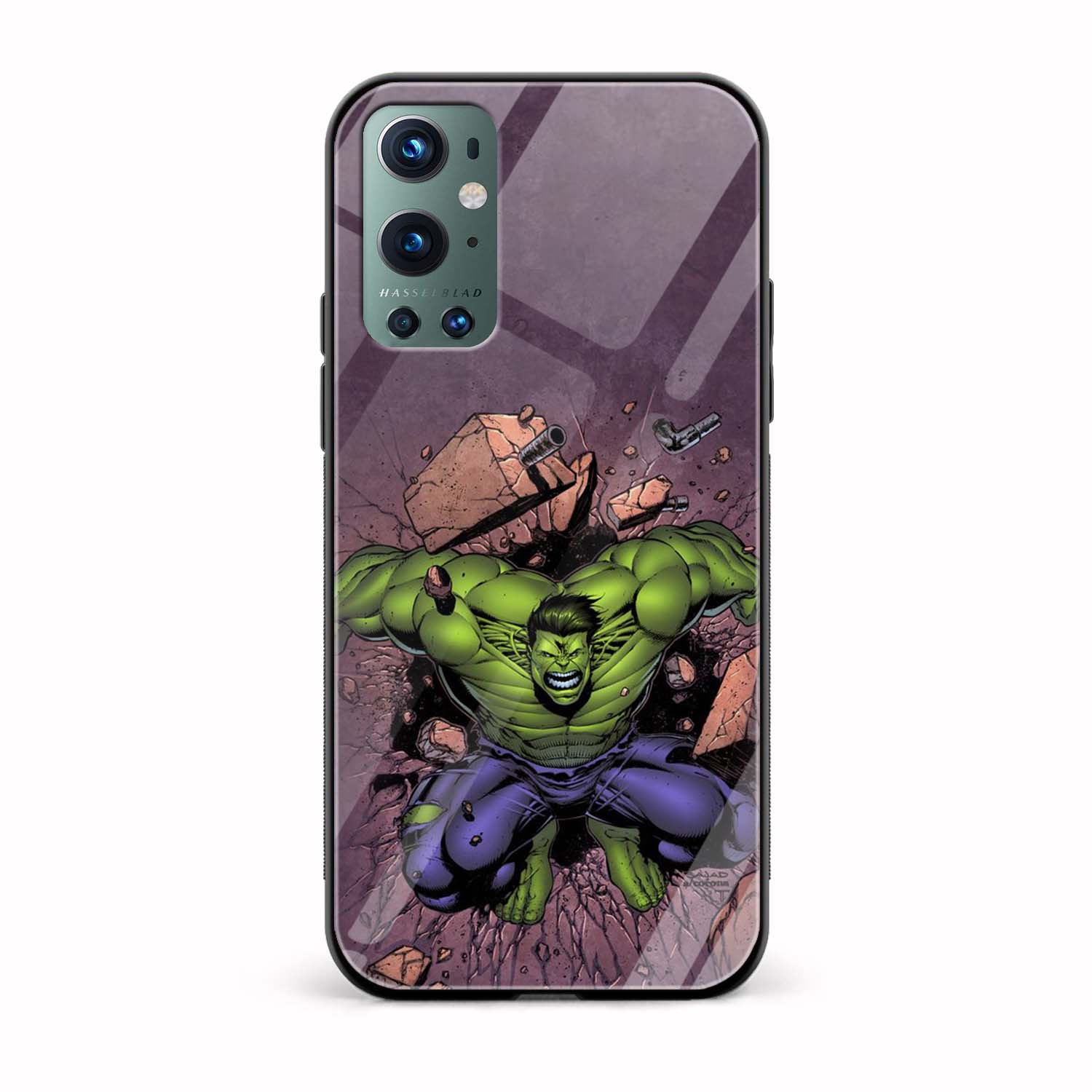 Hulk Printed Glass Back Phone Case Hulk Printed Glass Back Phone Case - Image 1