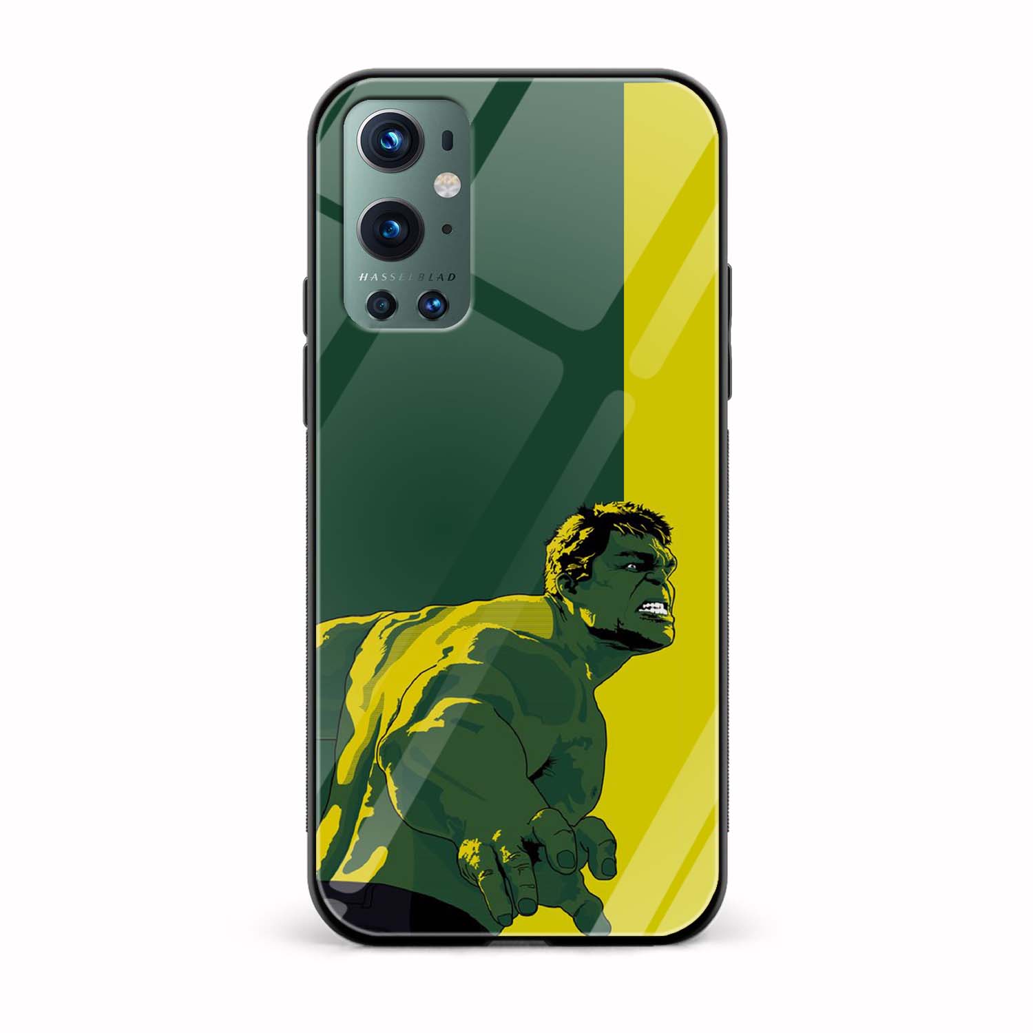 Hulk Printed Glass Back Phone Case Hulk Printed Glass Back Phone Case - Image 1