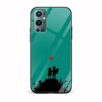 Love Printed Glass Back Phone Case