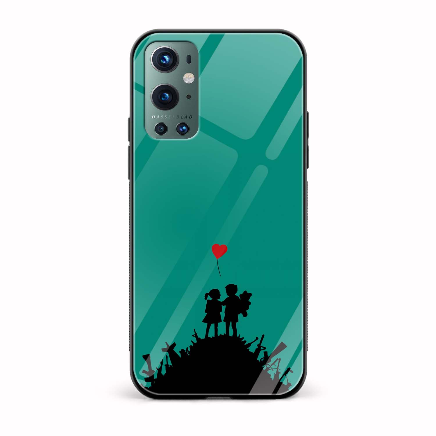 Love Printed Glass Back Phone Case Love Printed Glass Back Phone Case - Image 1
