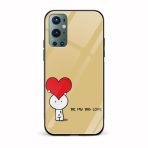 Love Printed Glass Back Phone Case