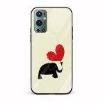 Love Printed Glass Back Phone Case
