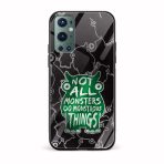 Typography Printed Glass Back Phone Case