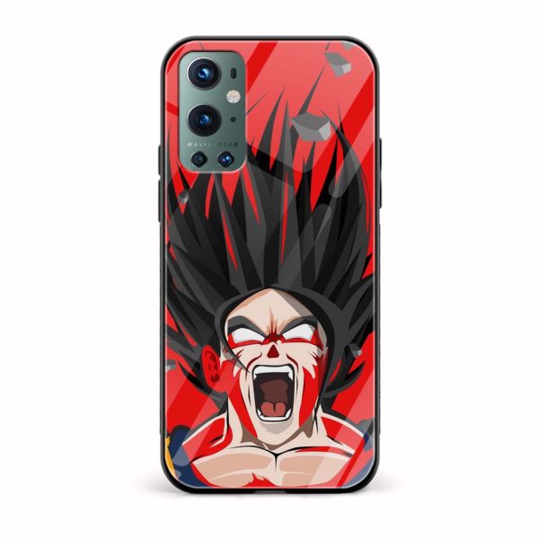 Goku Printed Glass Back Phone Case
