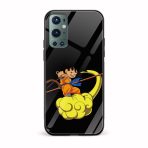 Goku Printed Glass Back Phone Case