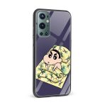 Shinchan Printed Glass Back Phone Case - Image 2