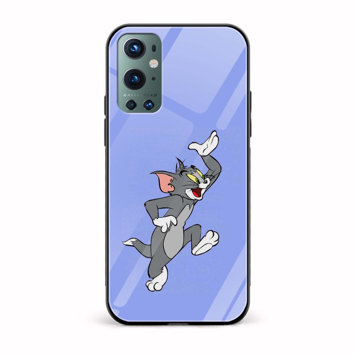 Tom Cartoon Printed Glass Back Phone Case Tom Cartoon Printed Glass Back Phone Case - Image 1