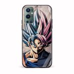 Goku Printed Glass Back Phone Case