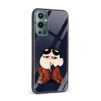 Shinchan Printed Glass Back Phone Case - Image 2