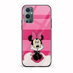 Minnie Mouse Printed Glass Back Phone Case
