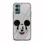 Mickey Mouse Printed Glass Back Phone Case