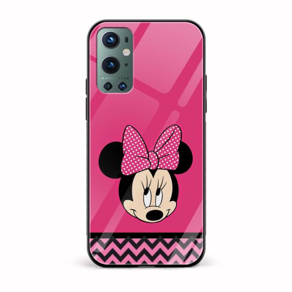 Minnie Mouse Printed Glass Back Phone Case