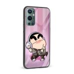 Shinchan Printed Glass Back Phone Case - Image 2