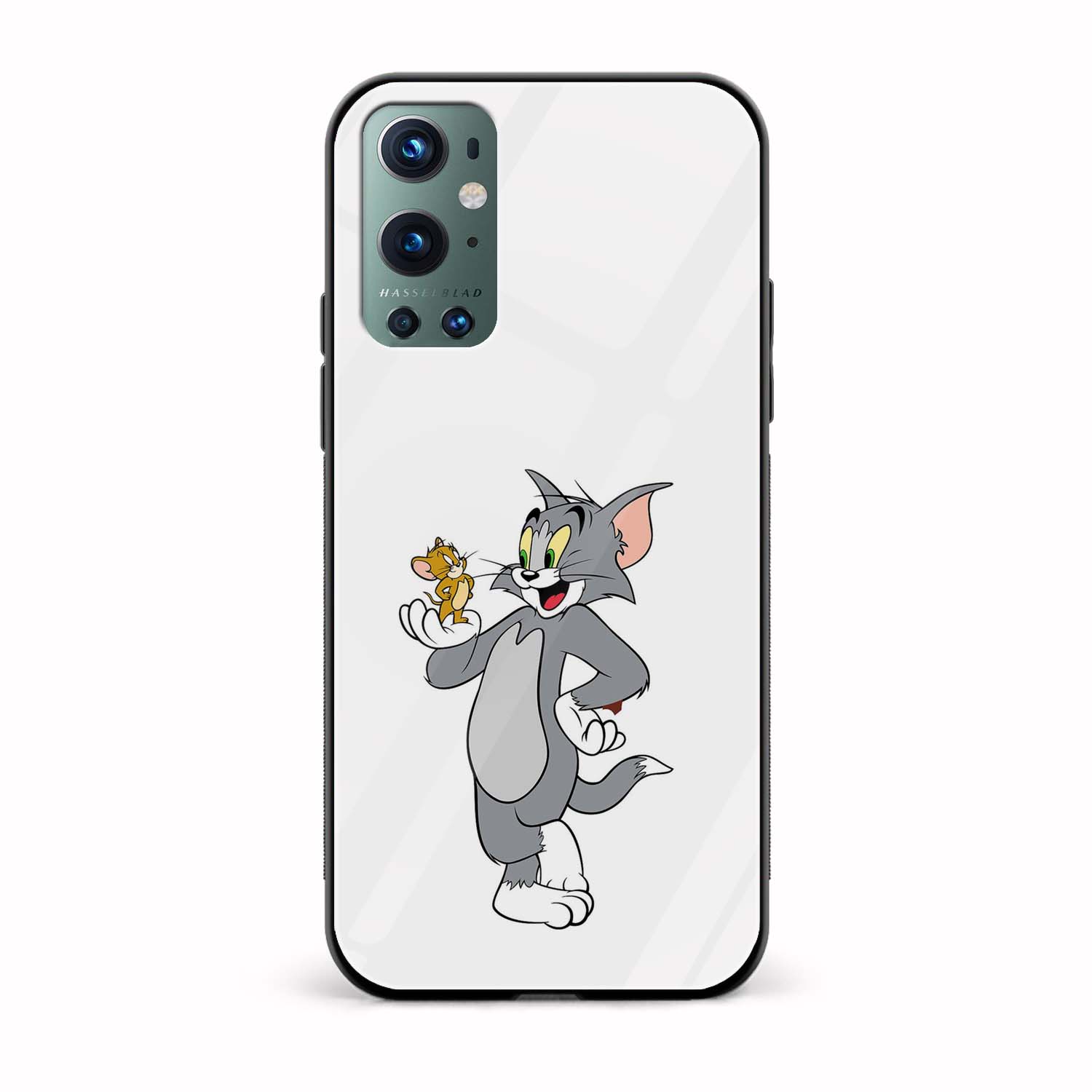 Tom and Jerry Printed Glass Back Phone Case Tom and Jerry Printed Glass Back Phone Case - Image 1
