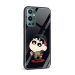 Shinchan Printed Glass Back Phone Case - Image 2