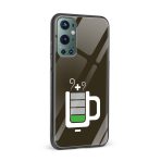 Coffee Battery Meter Printed Glass Back Phone Case - Image 2