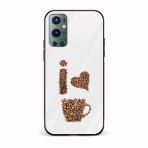 I Love Coffee Printed Glass Back Phone Case