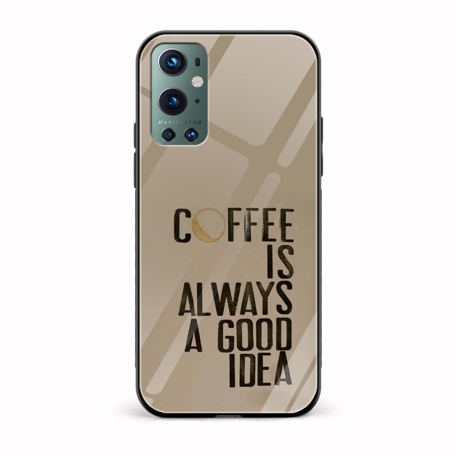 Coffee Always A Good Idea Printed Glass Back Phone Case Coffee Always A Good Idea Printed Glass Back Phone Case - Image 1