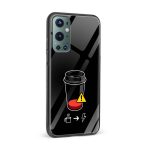 Coffee Battery Meter Printed Glass Back Phone Case - Image 2