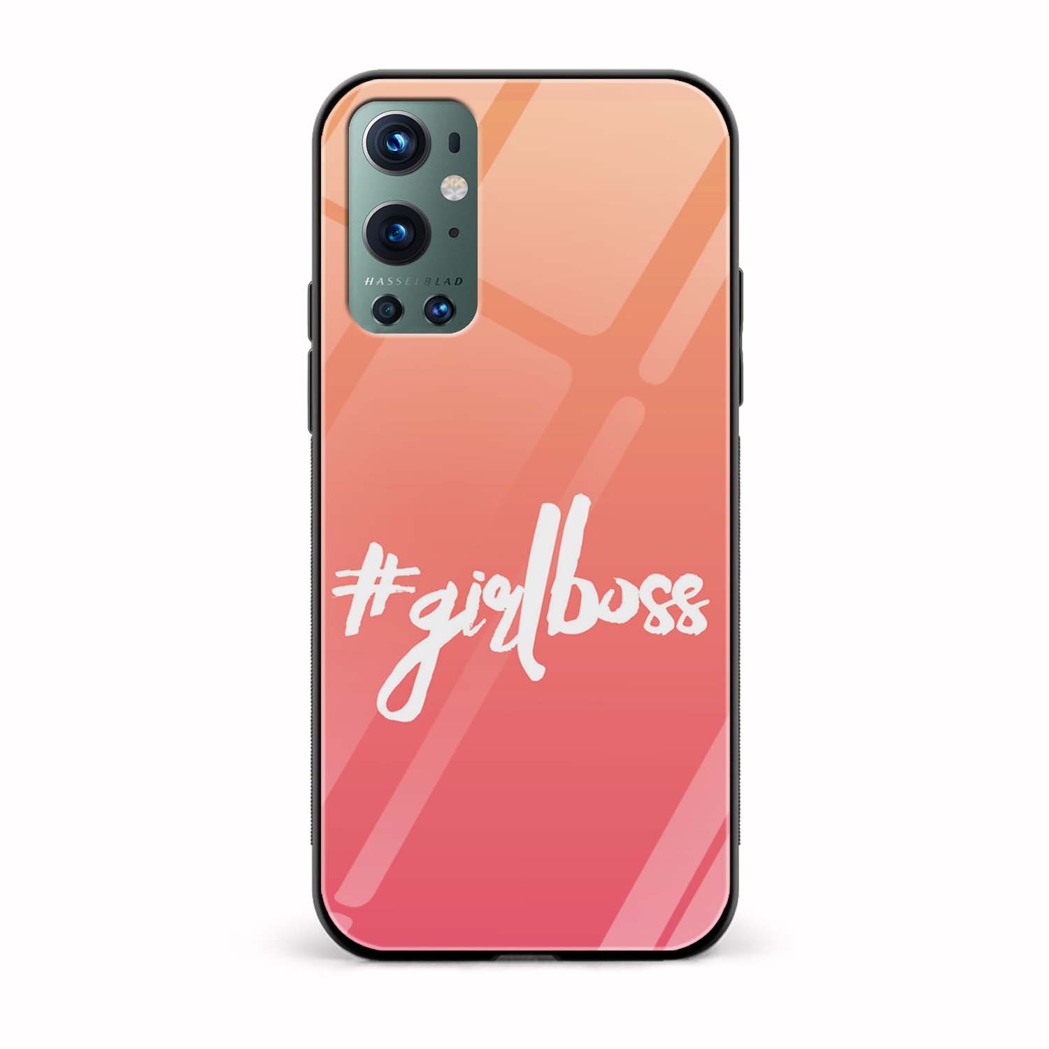 Feminine - GirlBoss Printed Glass Back Phone Case Feminine - GirlBoss Printed Glass Back Phone Case - Image 1