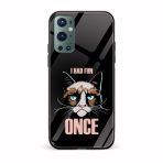 Sarcasm Printed Glass Back Phone Case