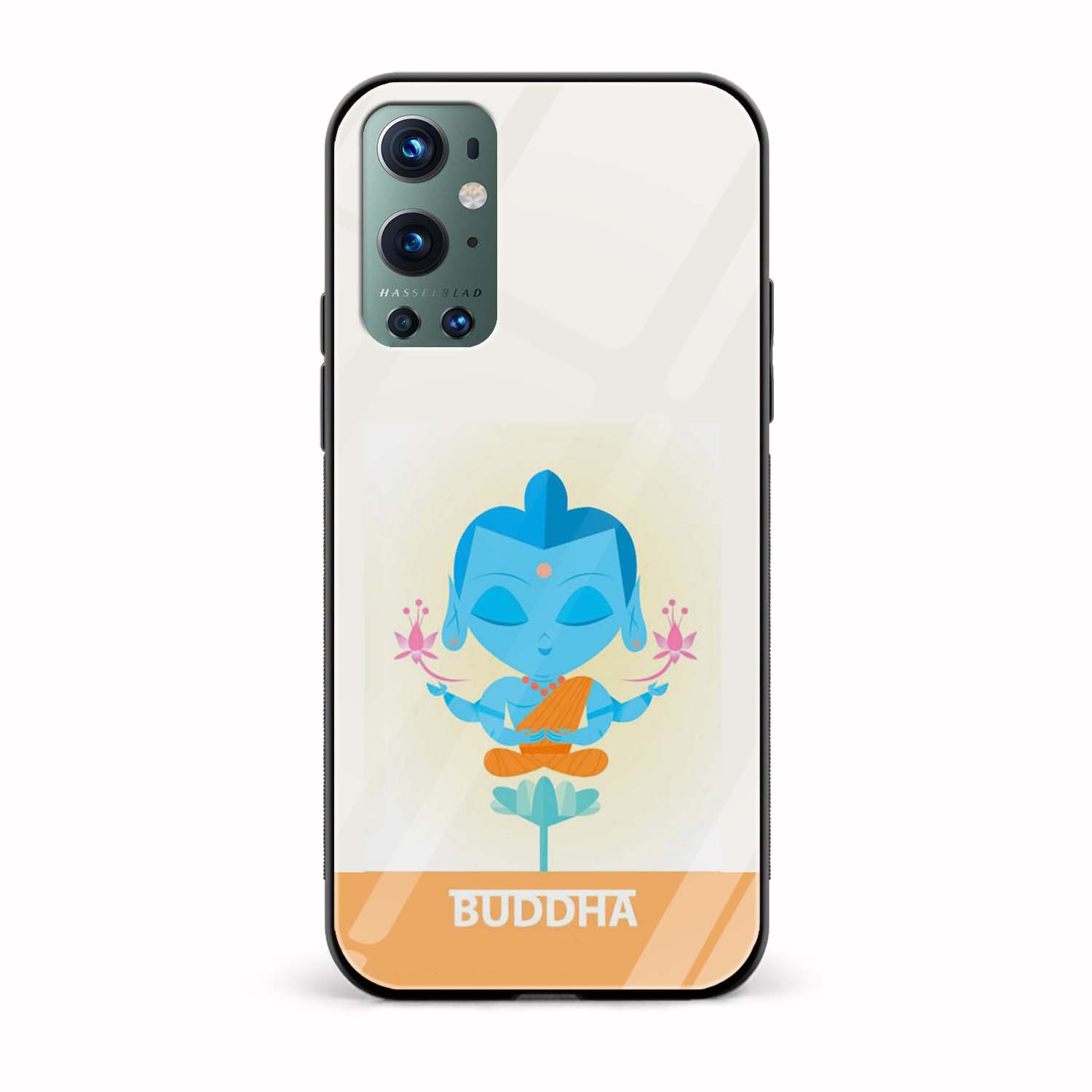 Gautam Buddha Printed Glass Back Phone Case Gautam Buddha Printed Glass Back Phone Case - Image 1