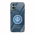 Satnam Waheguru Printed Glass Back Phone Case