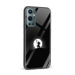 Black and White Lord Shiva Printed Glass Back Phone Case - Image 2