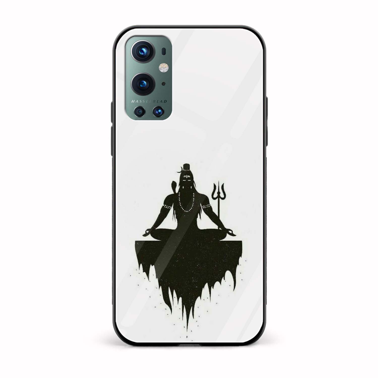 Lord Shiva Printed Glass Back Phone Case Lord Shiva Printed Glass Back Phone Case - Image 1