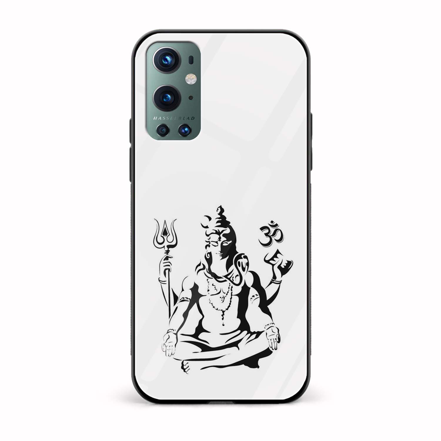 Lord Shiva Printed Glass Back Phone Case Lord Shiva Printed Glass Back Phone Case - Image 1
