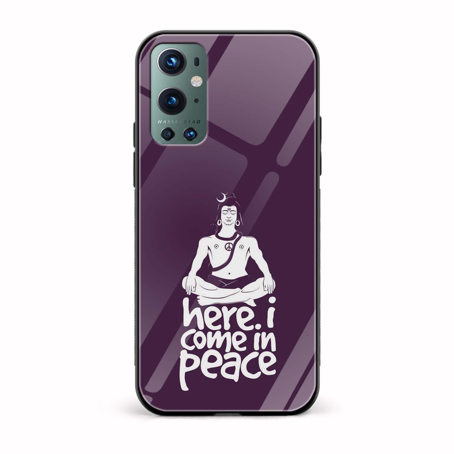 Lord Shiva Be In Peace Printed Glass Back Phone Case Lord Shiva Be In Peace Printed Glass Back Phone Case - Image 1