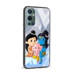 Lord Ganesha Printed Glass Back Phone Case - Image 2