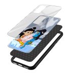 Lord Ganesha Printed Glass Back Phone Case - Image 3