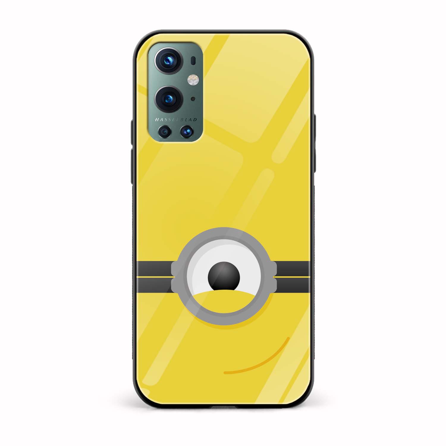 Minion Printed Glass Back Phone Case Minion Printed Glass Back Phone Case - Image 1