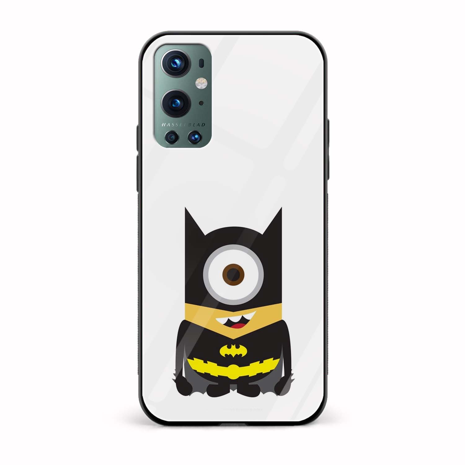 Minion - Batman Printed Glass Back Phone Case Minion - Batman Printed Glass Back Phone Case - Image 1