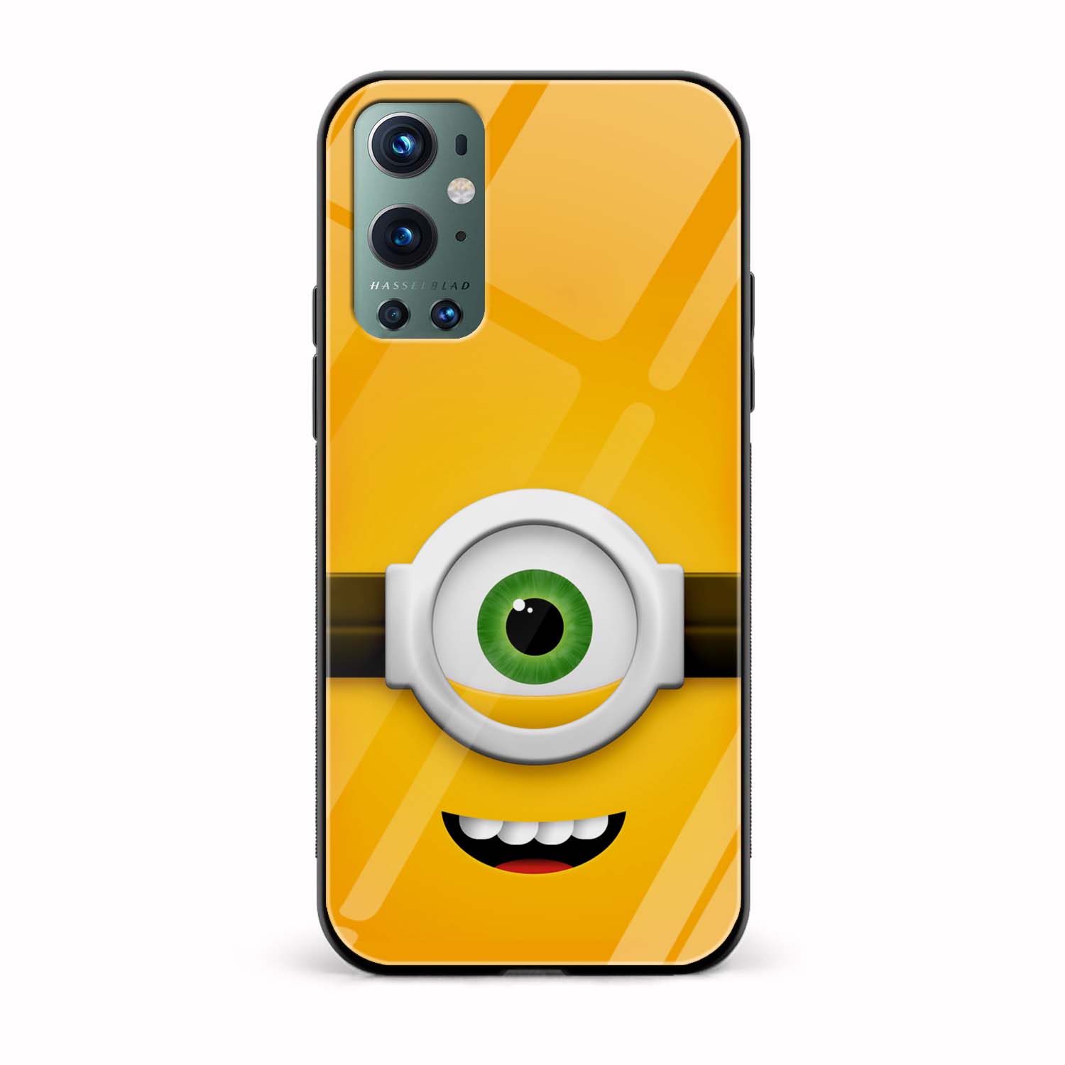 Minion Printed Glass Back Phone Case Minion Printed Glass Back Phone Case - Image 1
